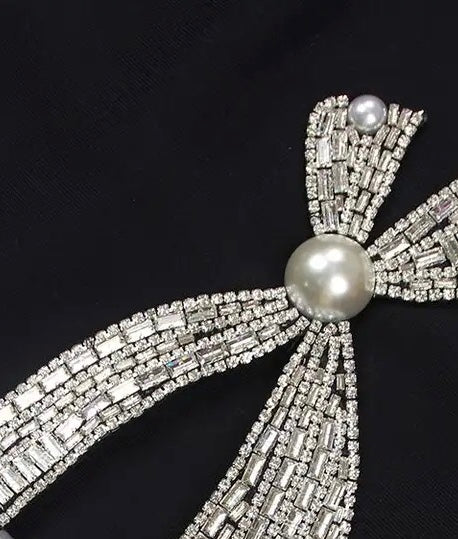 Crystal Black Cutout Mini Dress