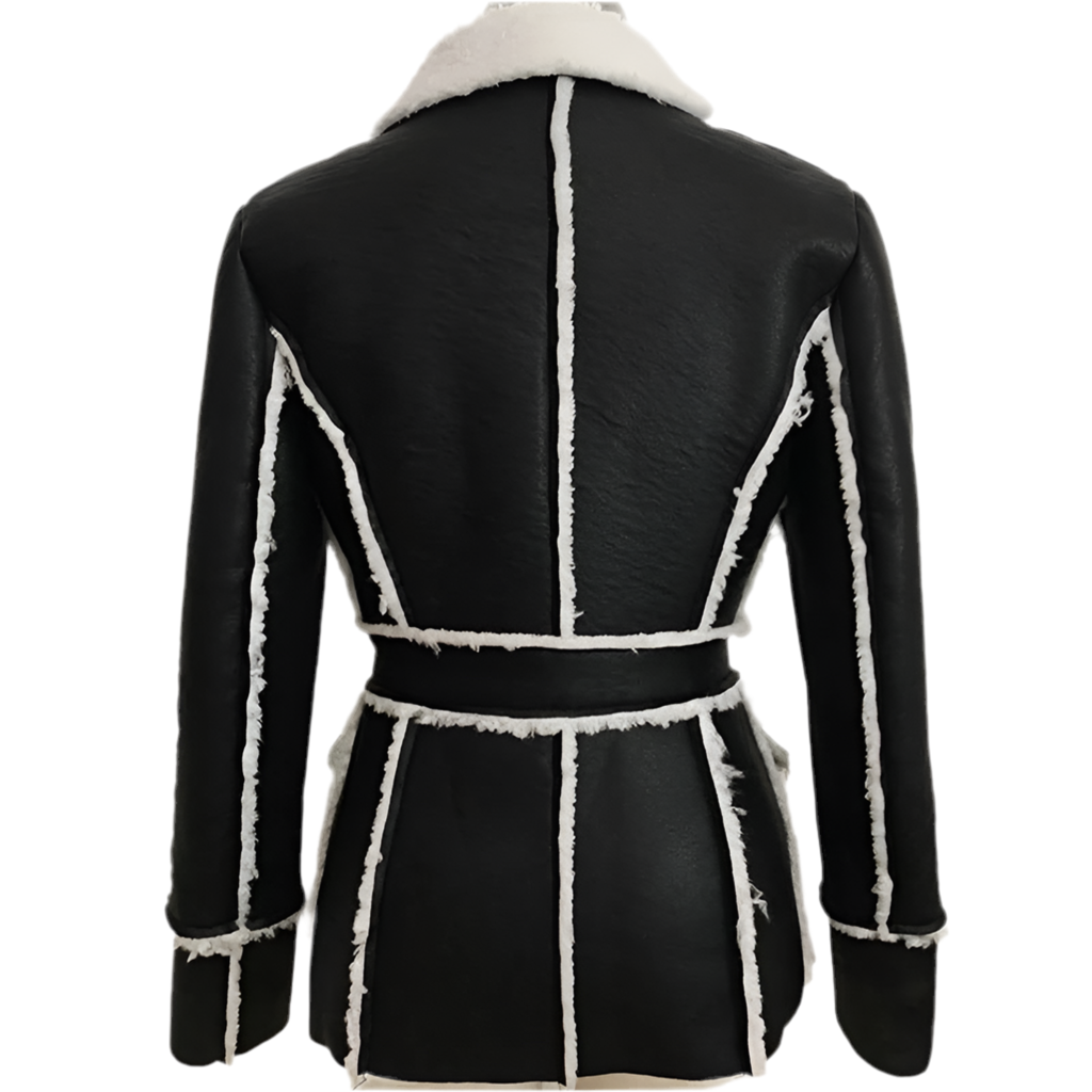 Patent Leather Patchwork Blazer