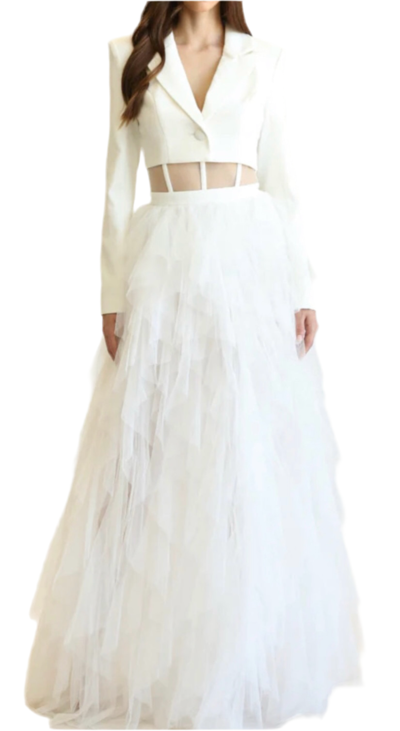 Ace Tulle-Skirt Blazer Set