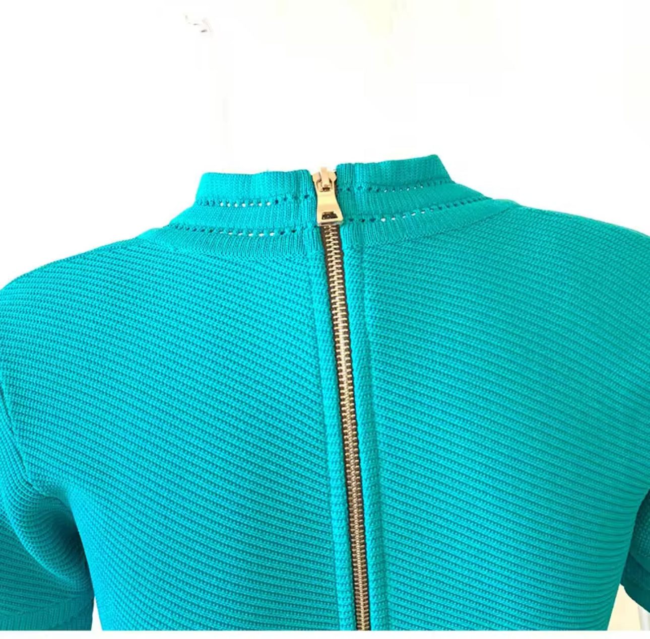 Olivia Knit Turquoise Dress