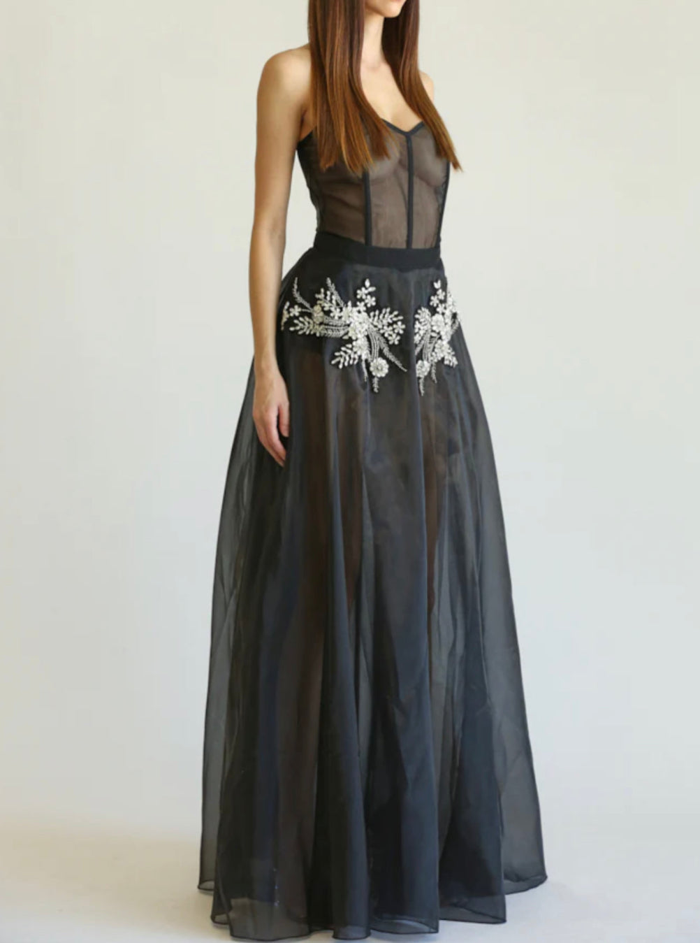 Alma Crystal Dress+Crop Blazer Set