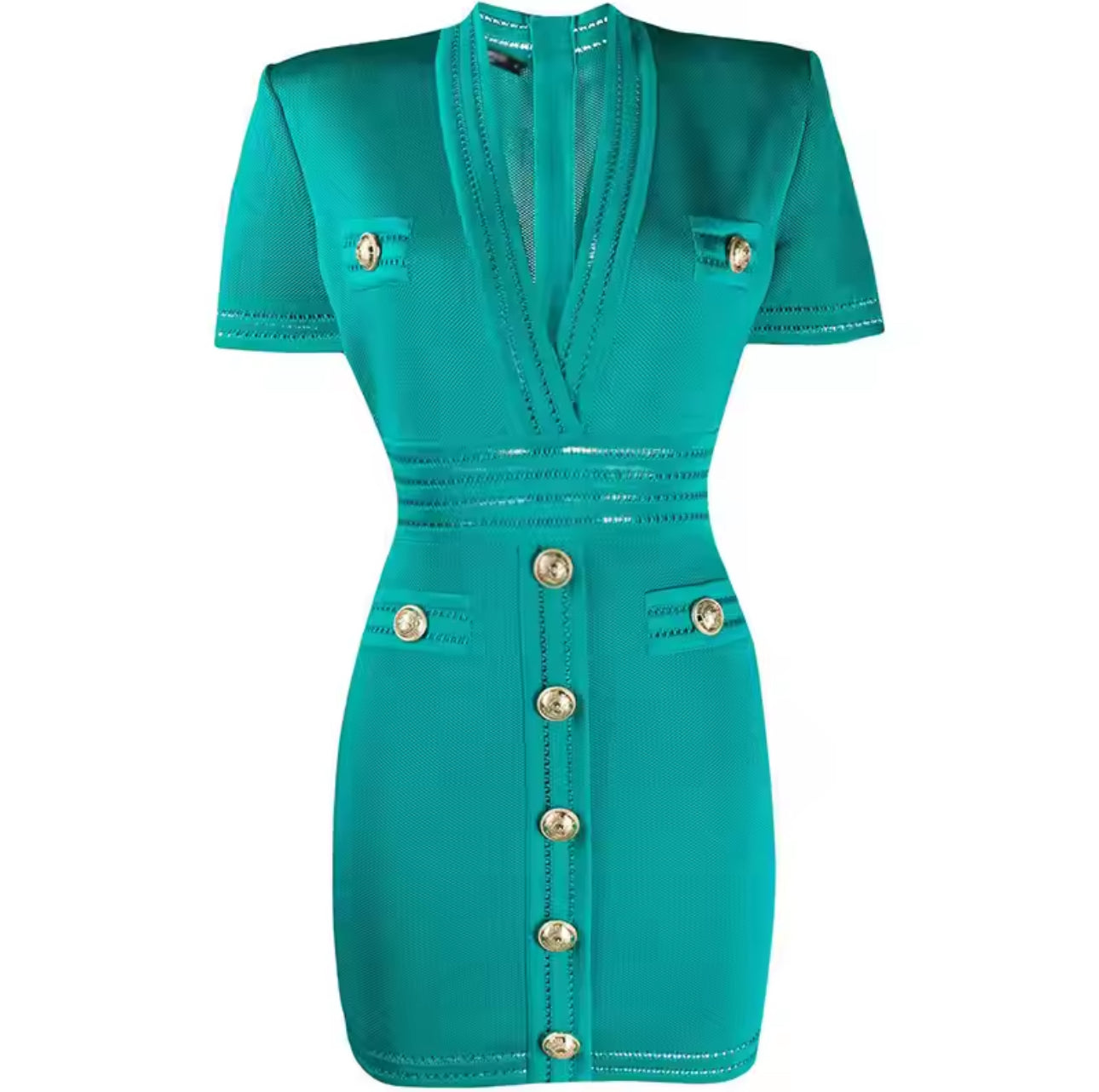 Olivia Knit Turquoise Dress