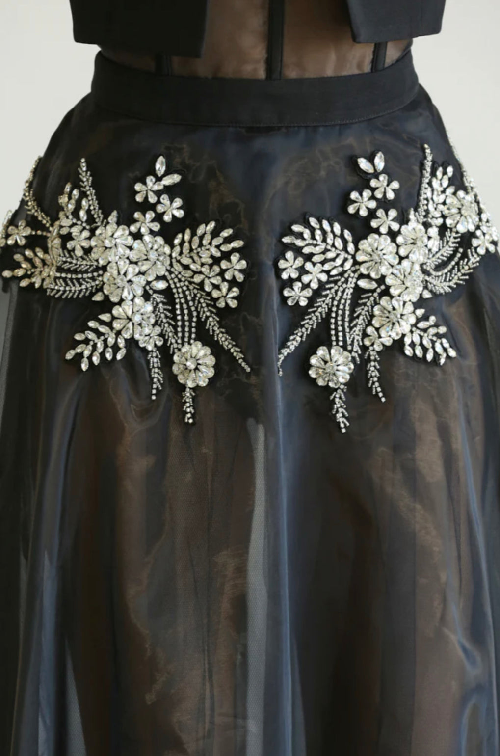 Alma Crystal Dress+Crop Blazer Set