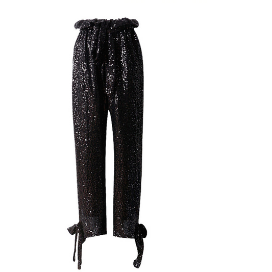Sequin Black Pants