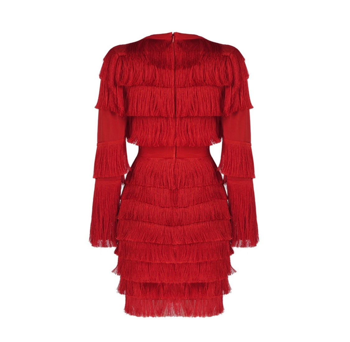 Tassel Fringe Mini Dress (3 Colors)