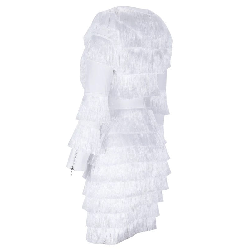 Tassel Fringe Mini Dress (3 Colors)