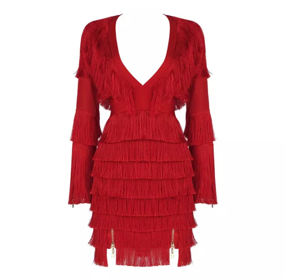 Tassel Fringe Mini Dress (3 Colors)
